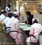 郑州中原医院专门针对非京籍女性的“两癌筛查”启动仪式现场